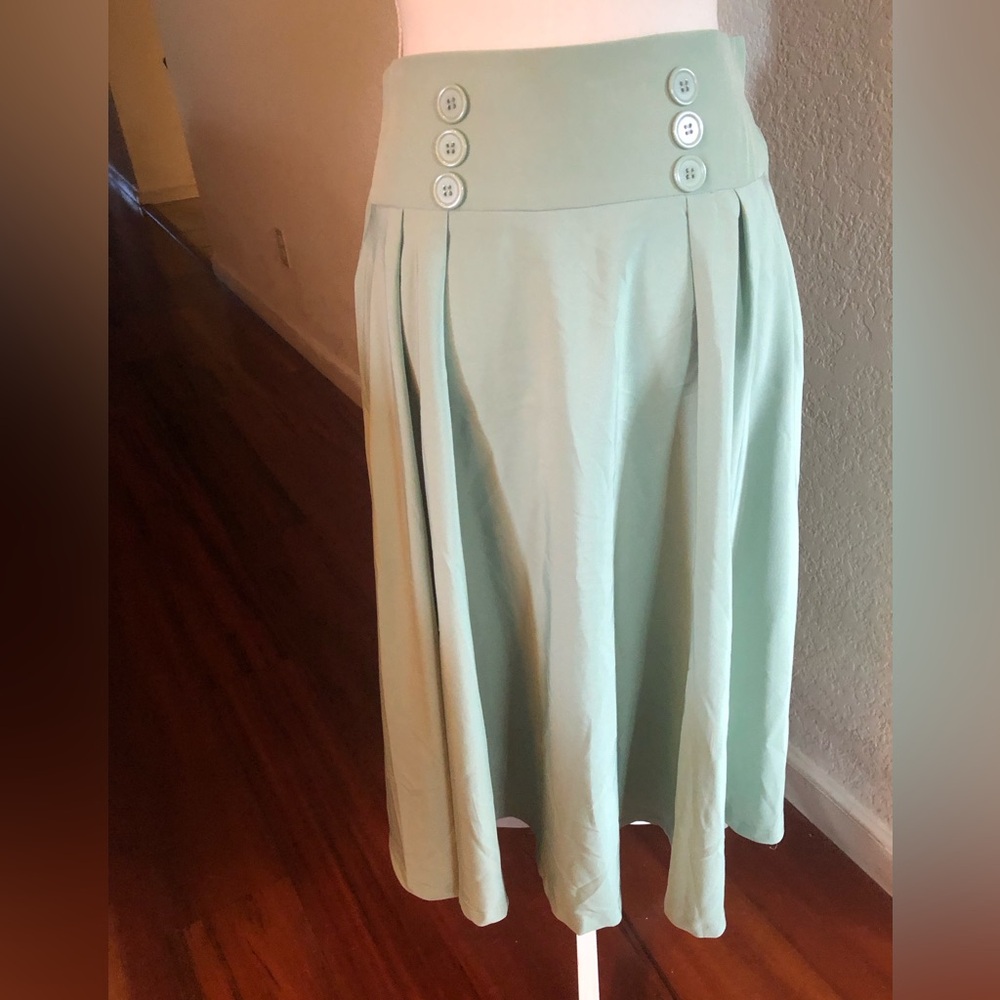 Belle Poque sage green vintage/50s style skirt